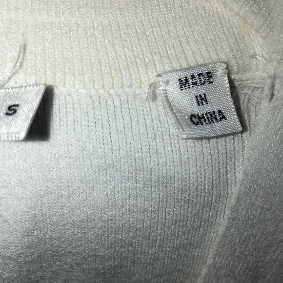 A.L.C. Choker White Form Flattering Long Sleeve MIDI Sheath Dress Size Small - Picture 8 of 13